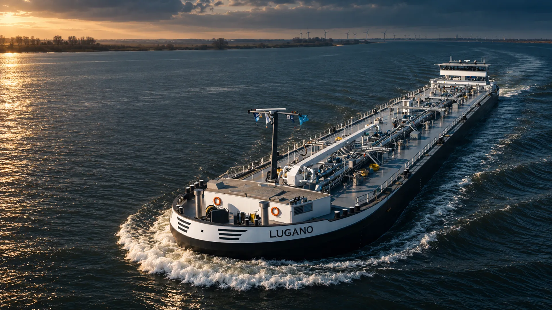 Lugano hybrid inland tanker by V-Shipping